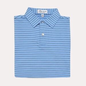 Peter Millar Crafty Stripe Youth Polo XL Blue 13-14 EUC